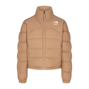 Skims X The North Face Tan Puffer Jacket Ochre